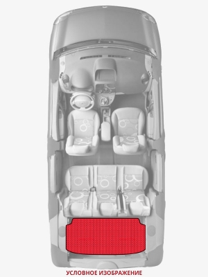 ЭВА коврики «Queen Lux» багажник для Chevrolet Aveo 5-door (1G)